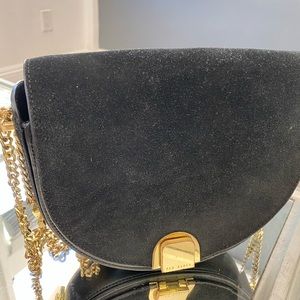 TED BAKER crossbody bag, half suede half leather